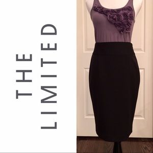 Black Pencil Skirt with Back Zipper by The Limited